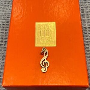 James Avery vintage Treble Clef   charm  silver 925